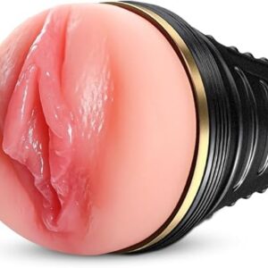 male masturbator,kingdemer realistic pocket pussy vagina textured with 7.5in depth lifelike soft and fleshy texture,penis training masturbators sex machine toy for men